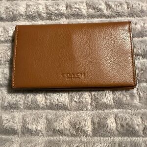 Coach Brown Leather Clutch